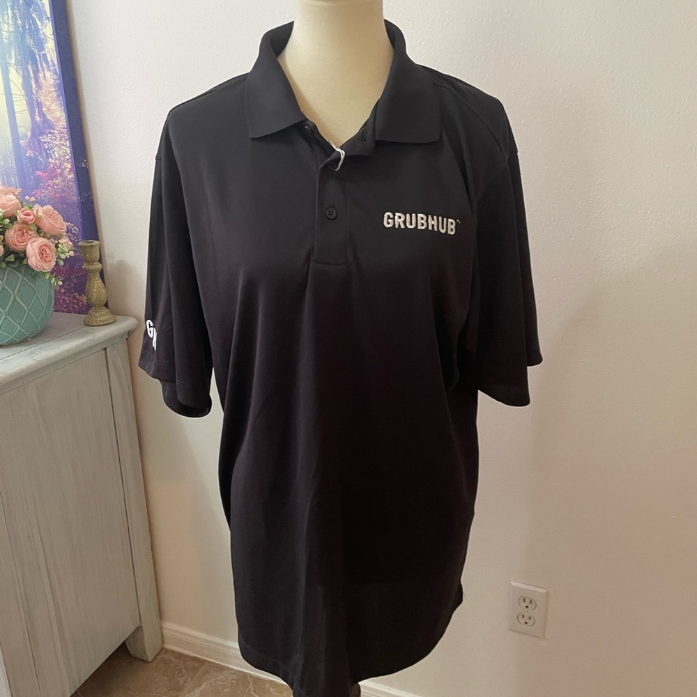 Grubhub‎ Lightweight Polo * Men's Unisex * Delivery Driver Courier Professional